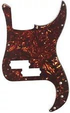 Pickguard For Fender '62 Precision P Bass Guitar-4-Ply-BROWN TORTOISE