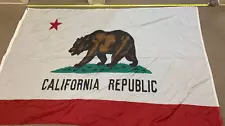 California Republic Flag. apprx 8ft by 5ft Nylon