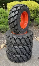 4-Heavy Duty 10-16.5 SKS-7 Skid Steer Tires/Rims/Wheels for Bobcat-10X16.5-12PLY