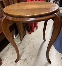 Vintage Solid Oak Round Table