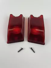 H2 Hummer Red Outer Rear Top Roof Marker Lamp Light Lens Pair 2x OEM