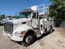 2012 Peterbilt 330H Aerial Platform Boom Truck Crane Hybrid ePTO 6.7L bidadoo