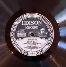 Edison 51574 Frys Million Dollar Pier Orch DEEP ELM 1925 EE - Jazz