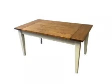 Salerno Pane Table (Rustic Harvest Farmhouse Kitchen Dinning Table)