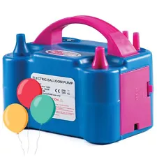 Prextex Electric Balloon Pump - Blue 110V 600W Portable Balloon Pump with Air...