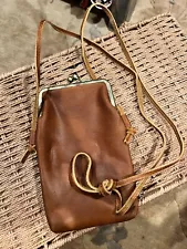 Most Wanted - Brown Leather Clutch Crossbody - NEED IT GONE NOW SALE