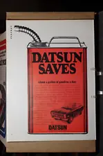 Vintage 1973 Datsun Nissan 1200 Datsun Saves Advertisement