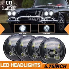 4PCS 5-3/4" 5.75" Round LED Headlights Hi/Lo Beam For Chevy Chevelle 1964-1970