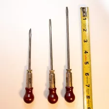 Yankee No. 15A Ratchet Screwdriver Vintage North Bros. Mfg. - 3 varying sizes