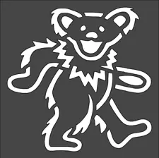 1- 3x3 inch Stencil, (VM-50) Dancing Bear Grateful Dead (6mil)*