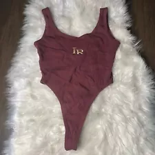 Vintage 80s Legendary Rock High Cut Thong Bodysuit Leotard Gym Dance Stripper