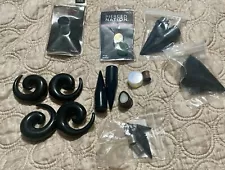 Gothic piercings, 14 pieces variety styles/size/shape