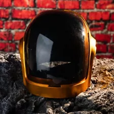 Xcoser Kids Daft Punk Guy-Manuel Helmet Cosplay Mask Resin Props Gold Halloween