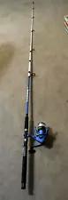 Shakespeare Tiger 2 pc 7ft Spinning Fishing Rod /Reel Matched Catfish Combo Med