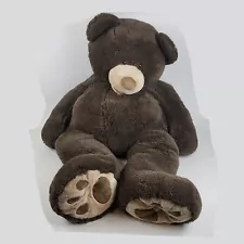 Hugfun International Giant 53” Plush Jumbo Teddy Bear Dark Brown Huge Big Gift