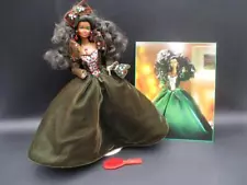 1991 Mattel Happy Holidays Barbie Doll for Display NO BOX Black African American