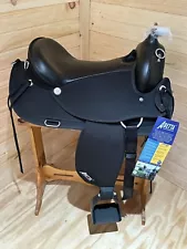 17” Abetta Draft Comfort Western Trail Saddle Model # 20551-7BK - Brand New!