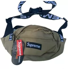 Supreme Fanny Pack SS18 NWT Cordura Messenger Waist Bag Beige Black