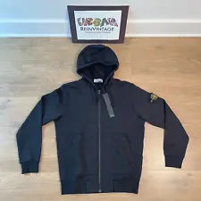 STONE ISLAND FULL ZIP HOODIE SZ L BLACK SUPREME PALACE