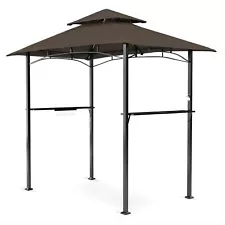 Outdoor Grill Gazebo Double Soft Top BBQ Canopy for Outdoor Barbeque Grill Tent