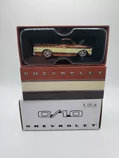 HOT WHEELS RLC CHEVROLET C/10 BROWN & TAN SHORT BED PICKUP #04103