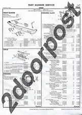 Collision part numbers for 1965 Dodge Coronet Mopar Chrysler B body