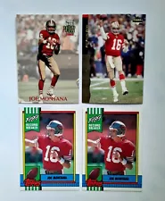 4 ] Nice! Pack Fresh Joe Montana Cards Lot Sale San Francisco 49ers HOF QB $