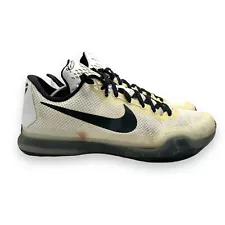 Nike Kobe 10 Fundamentals Mens Size 12.5 US 777411-971 White Black Athletic Shoe