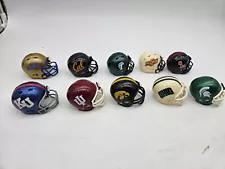 Riddell Pocket Pro NCAA College Football Mini Helmets - LOT OF 10