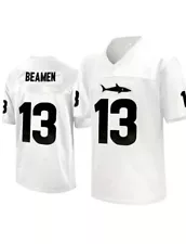 Willie Beamen #13 Any Given Sun Sharks Football Jersey Jamie Foxx White Medium