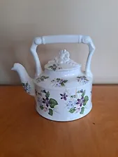 Vintage Arthur Wood teapot with violet floral design