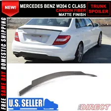 A Clearance Sale! For 08-14 Benz C Class W204 Sedan V Type Rear Trunk Spoiler CF (For: 2013 Mercedes-Benz C63 AMG)