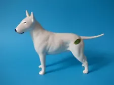 LARGE BESWICK PURE WHITE ENGLISH BULL TERRIER DOG ROMANY RHINESTONE FREE UK P+P