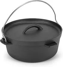 Cast Iron Dutch Oven Pot with Lid for Small Dishes Side Dishes Camping Cookwa