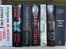 LOT of 8 Stephen King Hardcover Novels Books-7 new with sleeves, 1 vintage NICE!