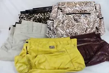 5 Used Miche Bag Demi Shell Only Lot Yellow Pattern Tan Red Animal Print