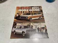 1976 GMC Suburban and Rally Van People Movers Sales Folder Original