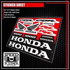 MICRO SPONSOR STICKER DECAL HONDA CBR 1000 RR WING MOTORCYCLE MOTOBIKE LOGO (For: 2014 Honda CBR1000RR)