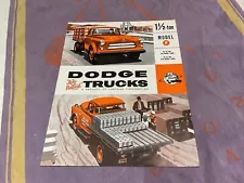 1955 Dodge Trucks 1 1/2 Ton Model F original Sales Brochure