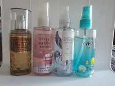 Bath and body works Fragrance Mist Travel Size Lot of 4 3 oz. Read