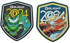 Olight 2024 Dragon Patch Swags, 3.50" x 2.75", 2 Patches