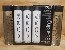 ð BULK 10 CASES: 12 Glass Bottles: VOSS SPARKLING NORWAY Artesian Water 27.05oz