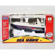 Vintage Nikko Radio Control Sea Hawk RC Remote Control Boat With Box Unused 1222