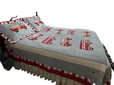 Fire Truck Quilt And shams Set