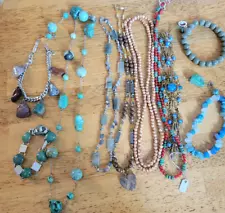 Semi-Precious Stones Harvest Lot Bracelets Necklaces Unused Strands