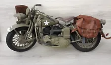 1/6 CAPTAIN AMERICA WWII US ARMY INDIAN MOTORCYCLE 12" MARVEL DID WW2 HOT TOYS