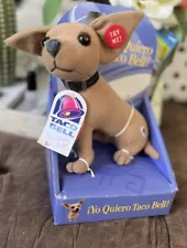 1998 Taco Bell "Yo Quiero Taco Bell" Talking Chihuahua Dog - NEW/WORKS