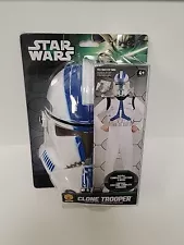 Star Wars Clone Trooper Costume Boy's 8-10 Jumpsuit & Mask Halloween NEW READ