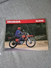 Honda XL500S Sales Leaflet Brochure