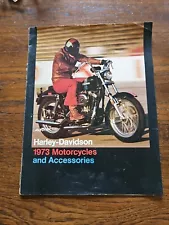 1973 AMF Harley-Davidson Motorcycles and Accessories 15-Page Brochure Catalog